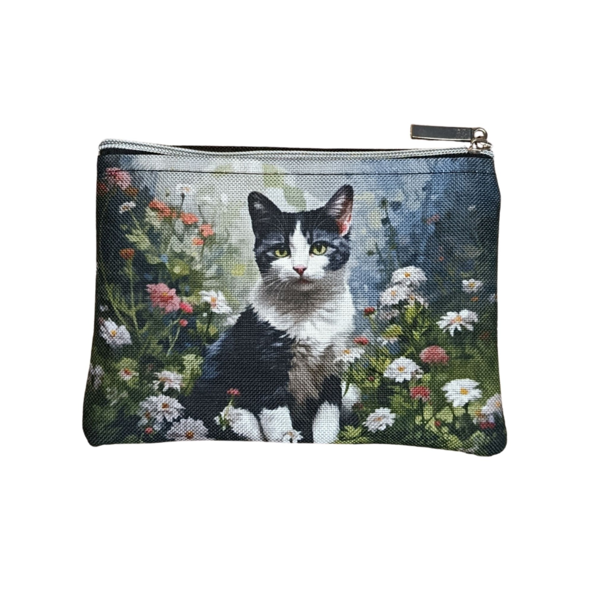Kapsička s  motivem kočičky v zahradě